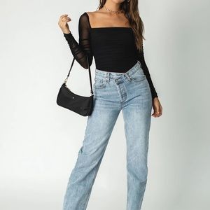 Princess Polly Delany Bodysuit Black